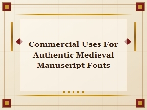 Authentic Manuscript Fonts for Commercial Design